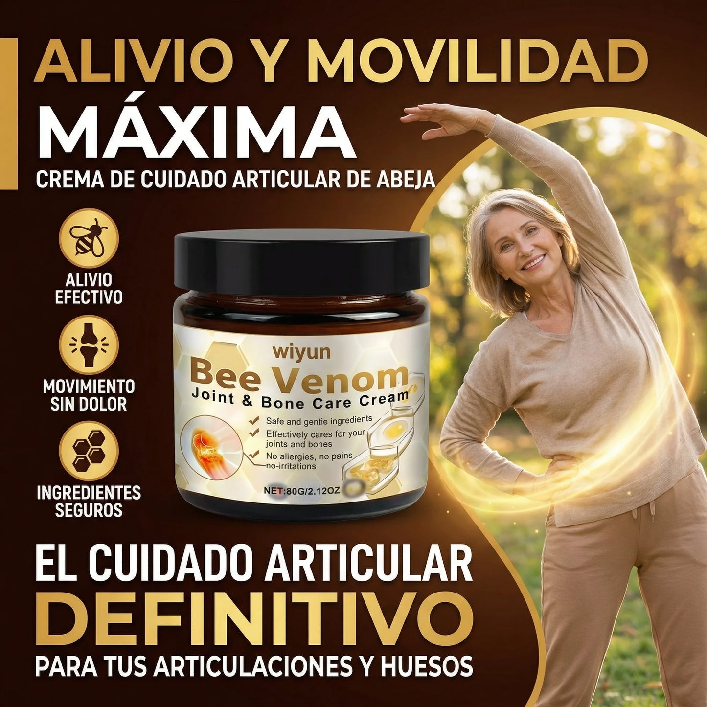 Crema Relajante de Veneno de Abeja