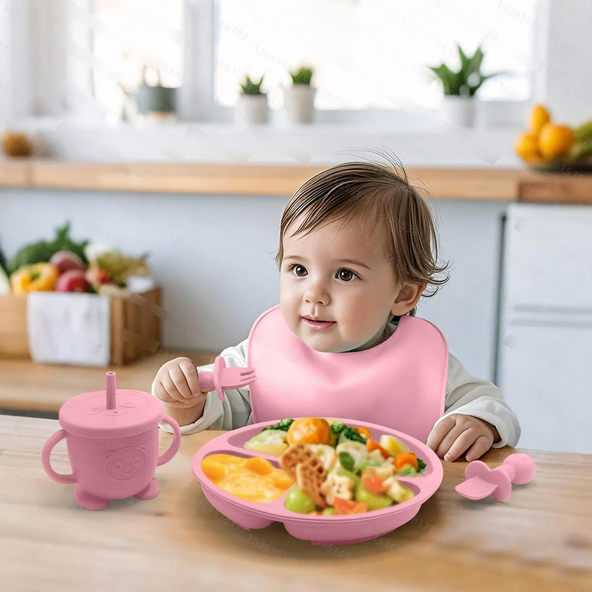 SET DE ALIMENTACIÓN PARA BEBÉ 7 EN 1