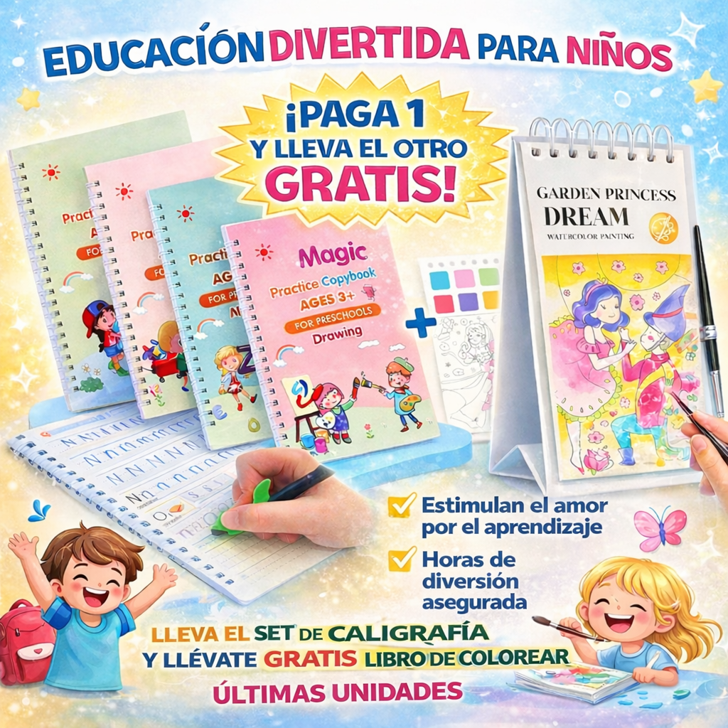 LIBRO DE CALIGRAFIA MONTESSORI PARA NIÑOS
