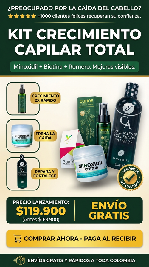 kit completo de recuperación y fortalecimiento capilar