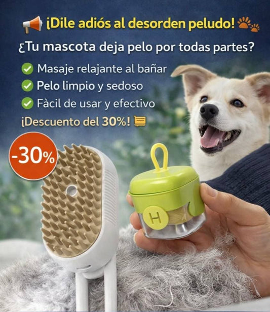 "Rodillo Mágico + Cepillo a vapor 🐶 Pelusas ADIÓS"