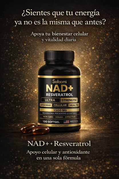 NAD+ Resveratrol – 100 Gomitas Masticables